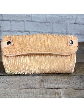 VTG Luxury Karl Lagerfeld Travel Vanity Cosmetic Jewelry Organizer Roll Clutch